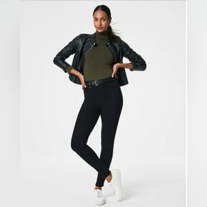 Spanx Black Ankle Skinny Jeans Large